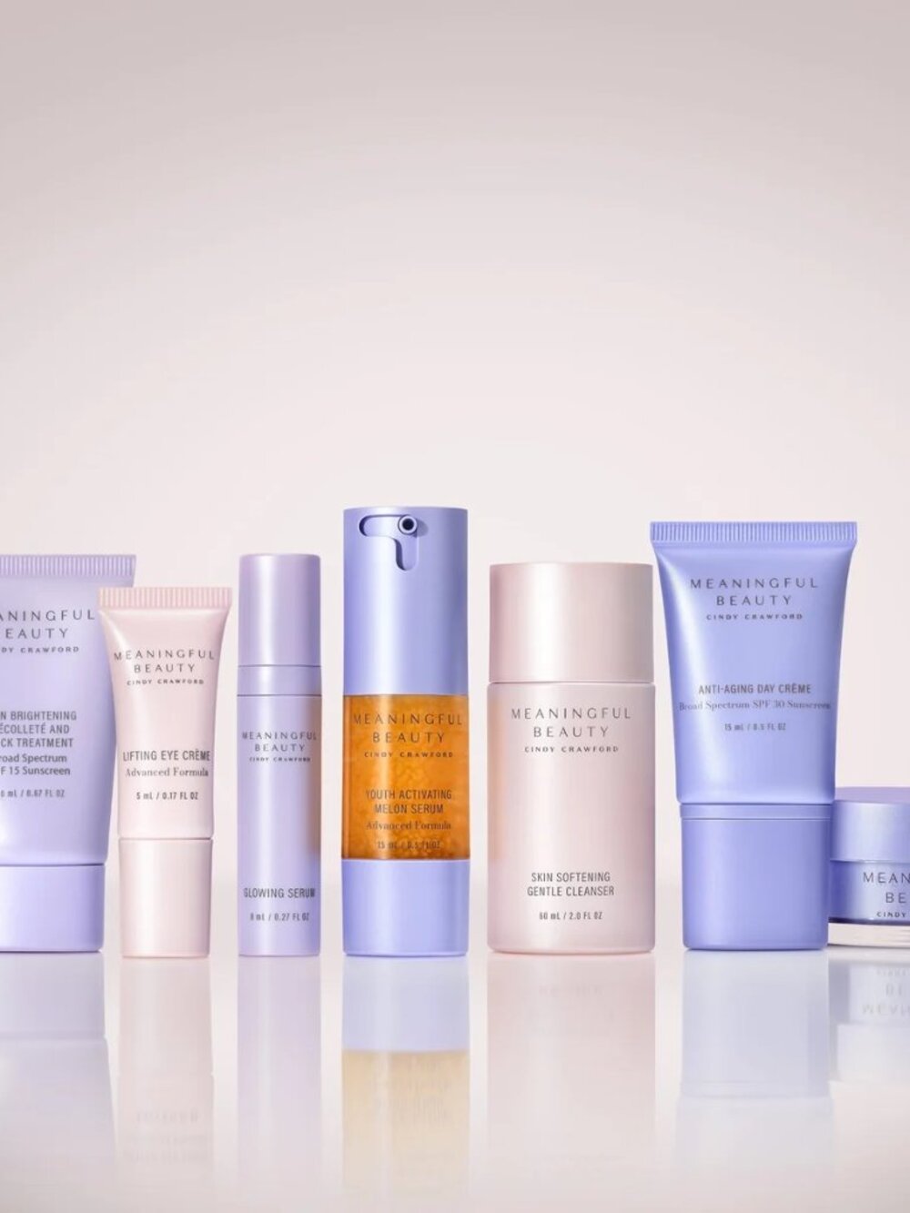 MEANINGFUL BEAUTY BY CINDY CRAWFORD | 7-PIECE DELUXE FACE & NECK SKINCARE SYSTEM